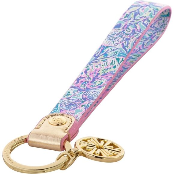 Leatherette Strap Key Chain, Cute Wristlet with Metal Ring - Picture 2 of 3